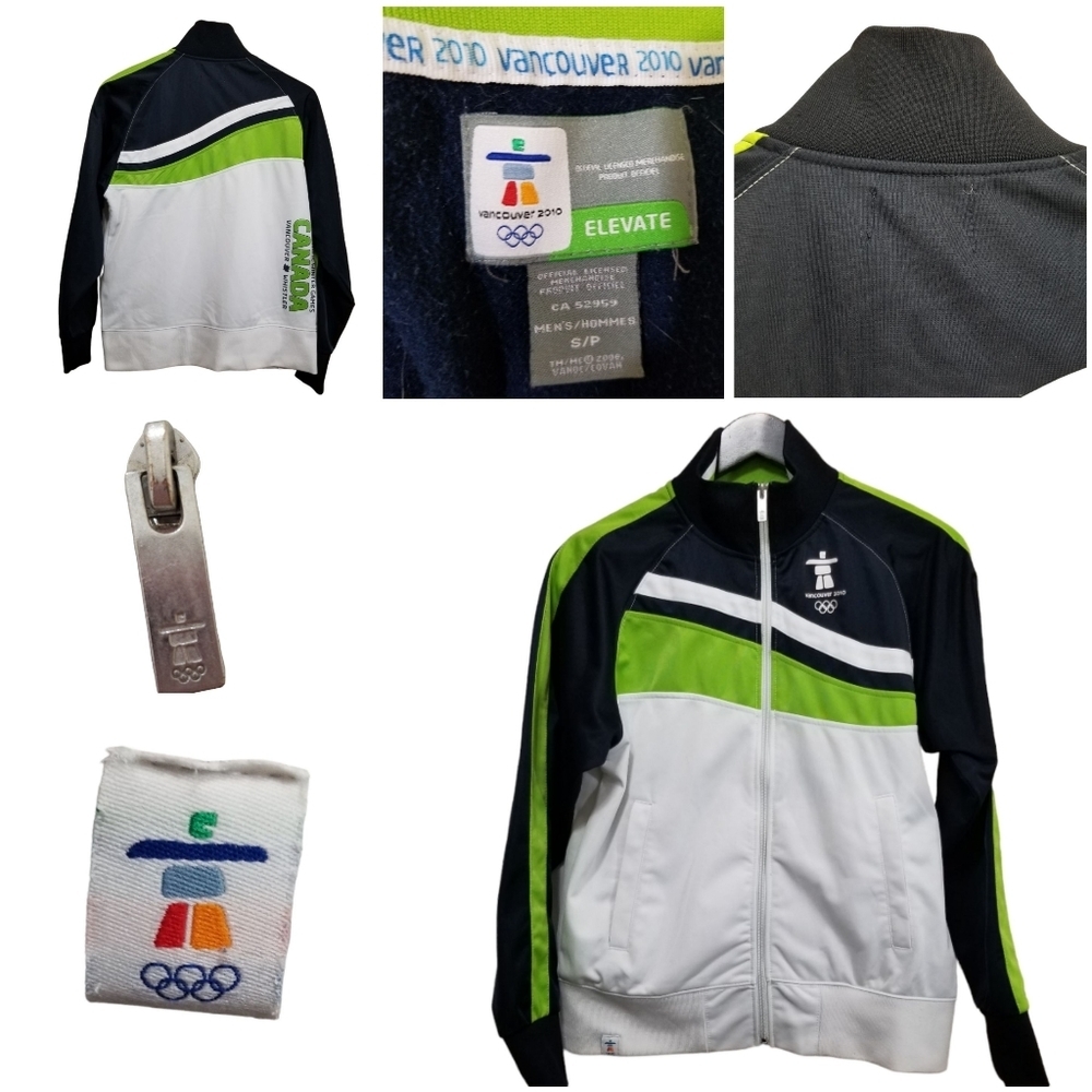 Olympic Jacket  Vancouver 2010 elevate Track Full Zip jacket size small